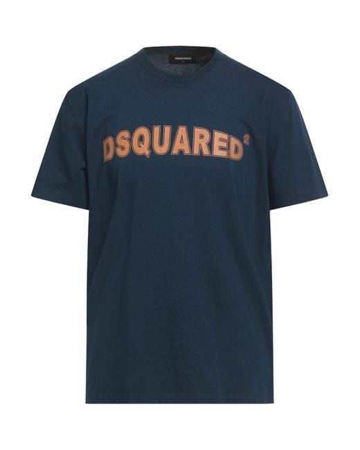 DSquared² Blue Midnight T-Shirt Cotton for men