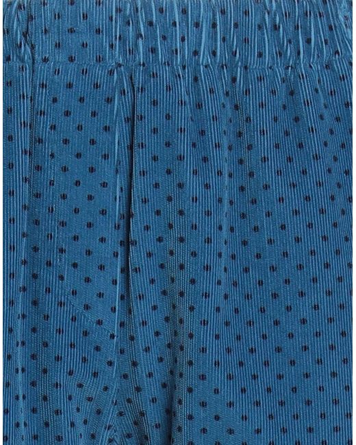 ROSSO35 Blue Pants Cotton, Elastane