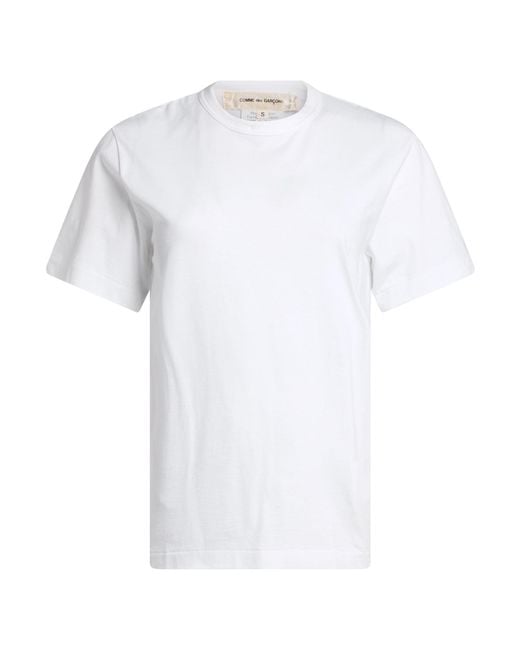 Comme des Garçons White T-Shirt Cotton