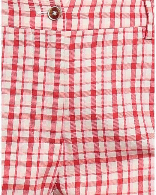 PT Torino Red Pants Cotton, Polyamide, Elastane