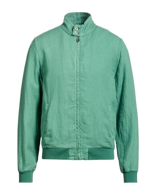 120% Lino Green Jacket Linen for men