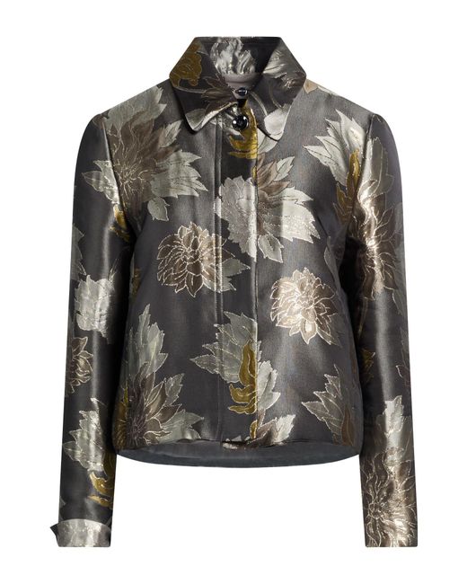 Marc Cain Black Jacket Polyester, Acetate, Metal Fiber