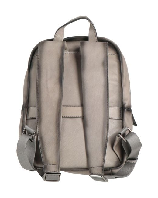 The Bridge Gray Backpack Leather for men