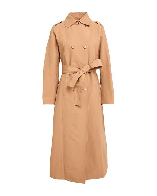 MAX&Co. Natural Milong1 Camel Overcoat & Trench Coat Cotton, Polyamide