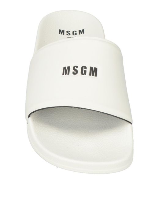 MSGM Sandale in White für Herren