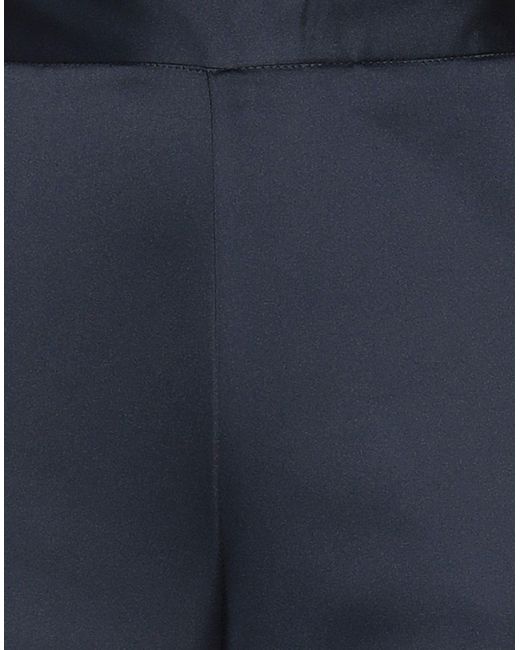 Roberto Collina Blue Midnight Pants Polyester, Elastane