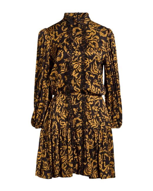 SIMONA CORSELLINI Brown Mini Dress Viscose