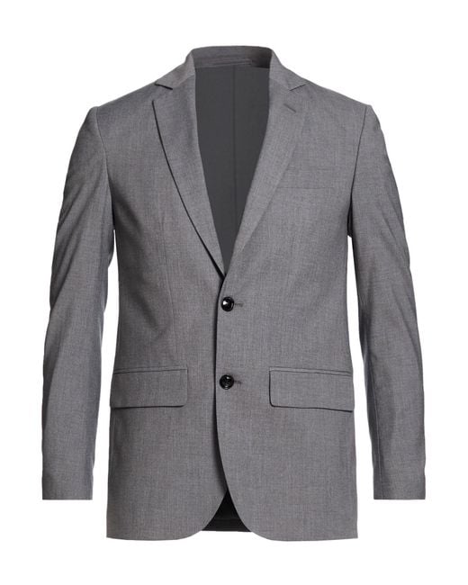 Liu Jo Gray Blazer Polyester, Viscose, Elastane for men