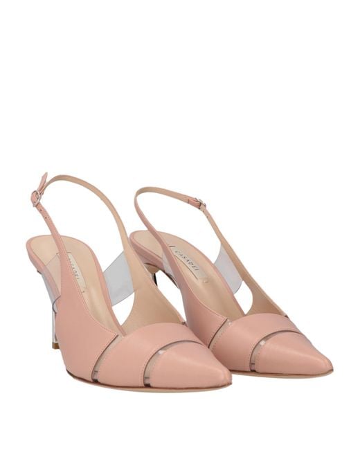 Casadei Pink Blush Pumps Leather, Plastic