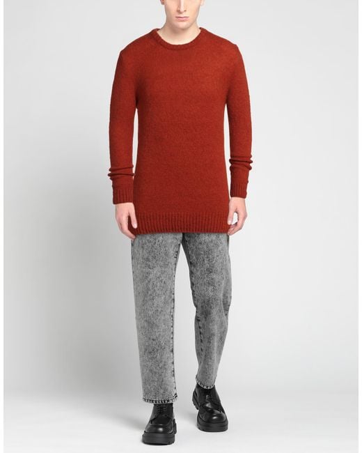 40weft Red Sweater Acetate, Polyamide, Mohair Wool, Wool, Elastane for men