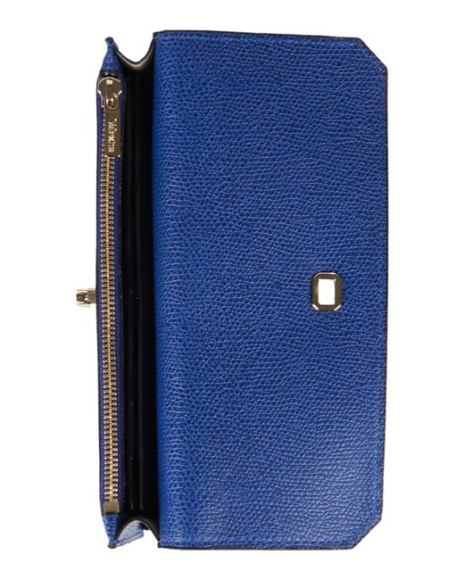Billetera Valextra de color Blue