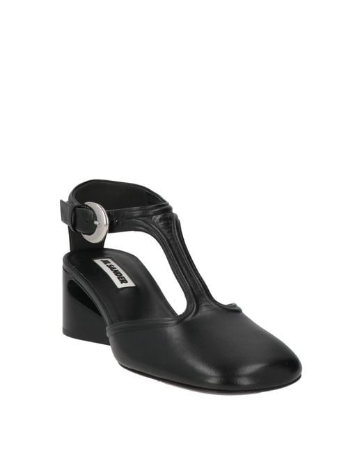 Jil Sander Black Sandals Leather