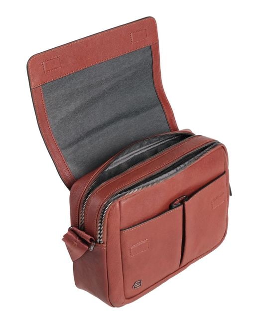 Piquadro Red Cross-Body Bag Calfskin for men