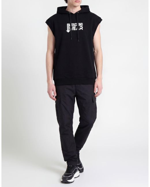 Moschino Black Sweatshirt Cotton for men