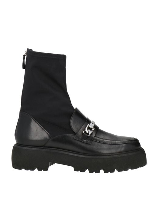 Kennel & Schmenger Black Ankle Boots Leather, Textile Fibers