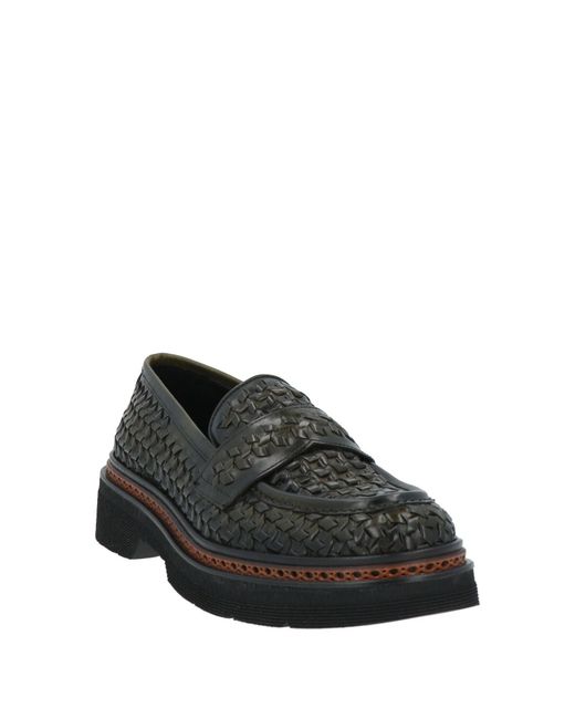 Pons Quintana Black Dark Loafers Leather