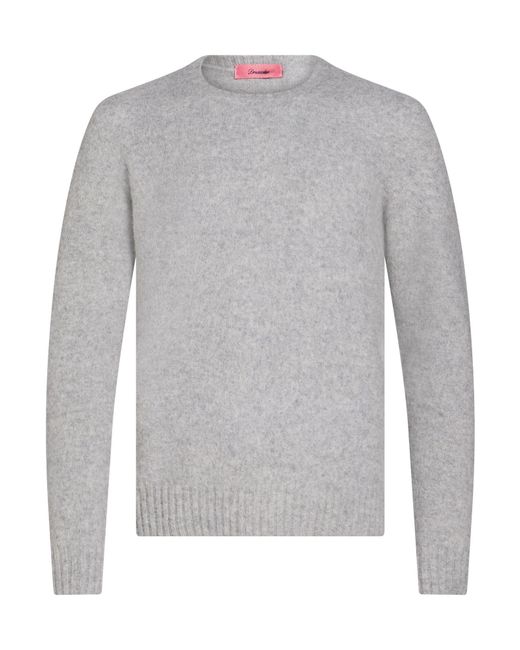 Drumohr Gray Sweater Lambswool for men