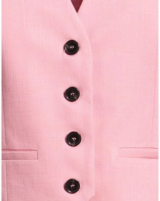 MSGM Pink Tailored Vests