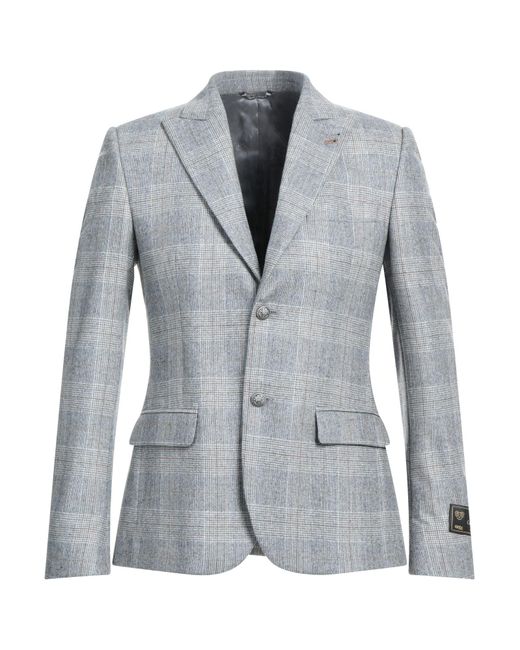 Grey Daniele Alessandrini Gray Suit Jacket for men
