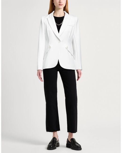 Elisabetta Franchi White Blazer