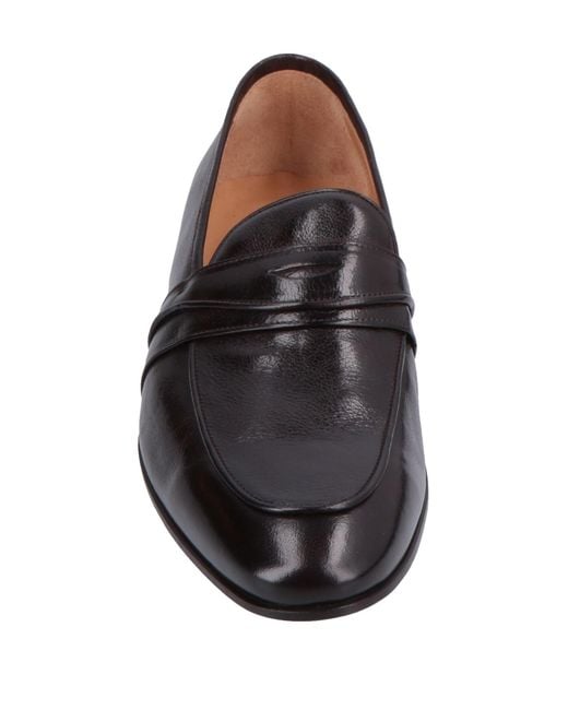 Sergio Rossi Leather Loafer in Dark Brown (Brown) for Men - Lyst