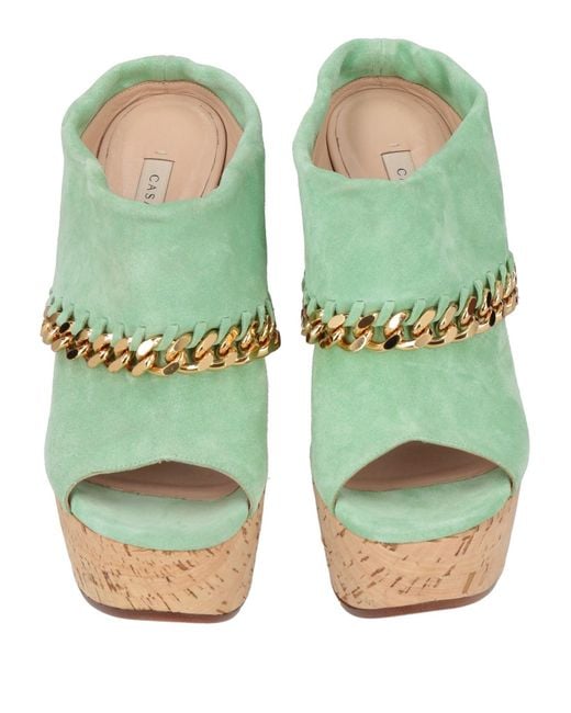 Casadei Green Light Mules & Clogs Leather