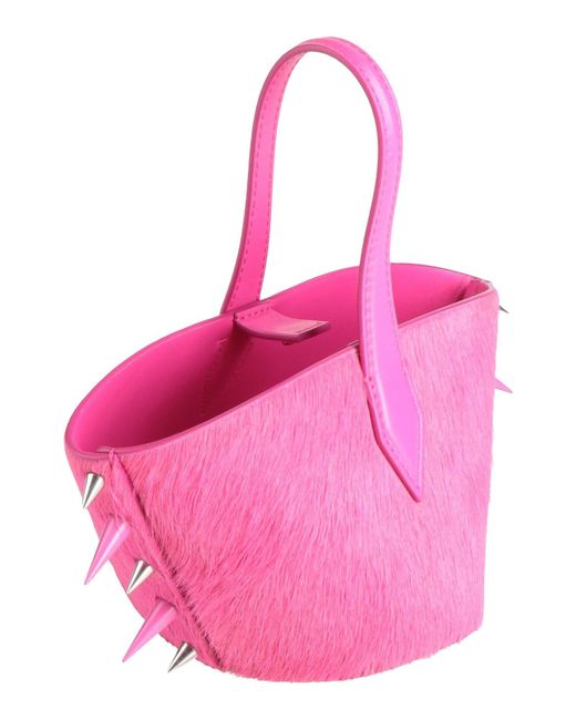 Acne Pink Fuchsia Handbag Leather