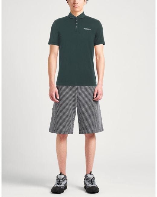 ARMANI EXCHANGE Green Polo Shirt for men