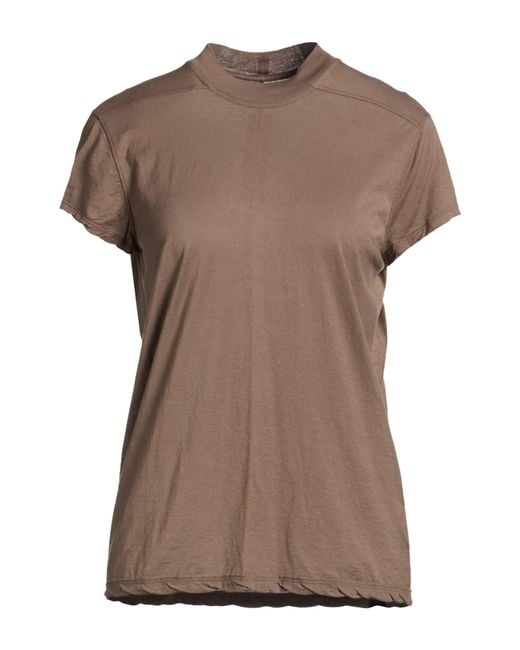 Rick Owens Natural T-Shirt Cotton