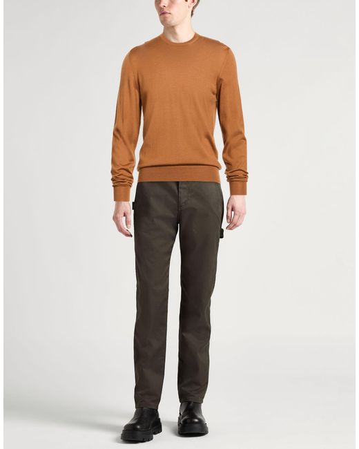 Drumohr Brown Sweater Cashmere, Merino Wool, Silk for men