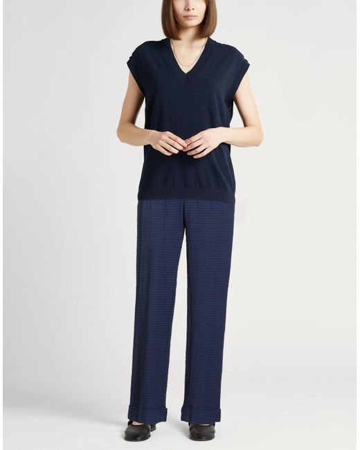 Emporio Armani Blue Pants Lyocell, Viscose, Polyester, Elastane