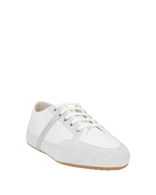 Givenchy White Sneakers Textile Fibers, Leather for men