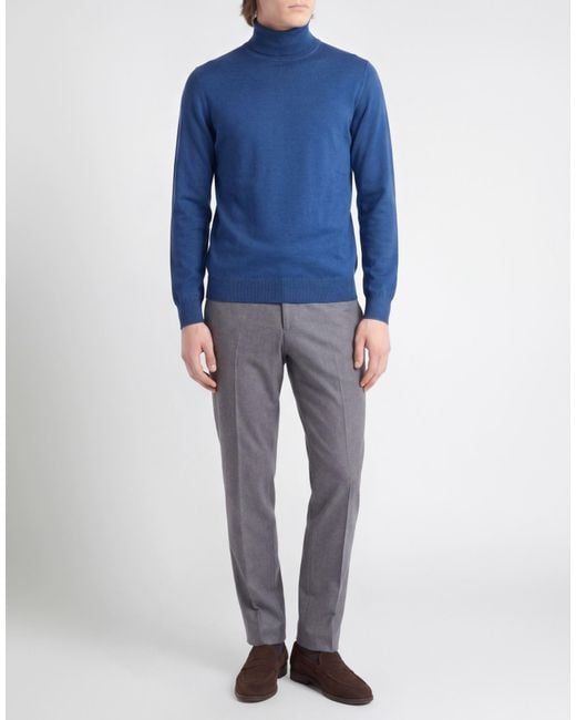 Gran Sasso Blue Turtlenecks for men