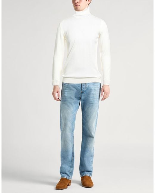 Roberto Collina White Turtleneck for men