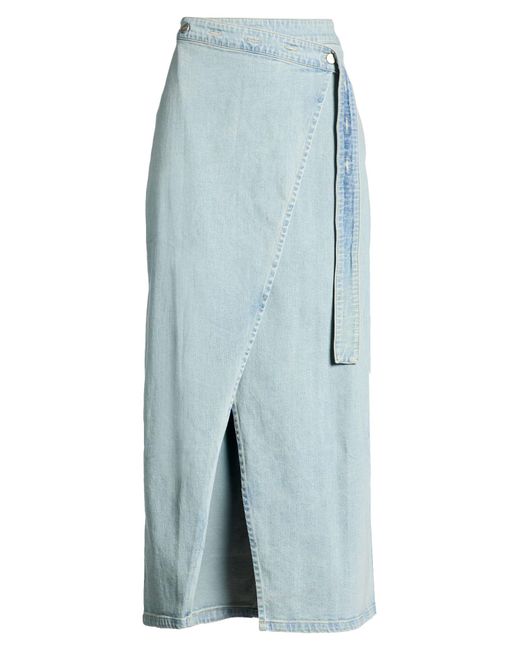 Holzweiler Blue Denim Skirt Cotton, Elastane