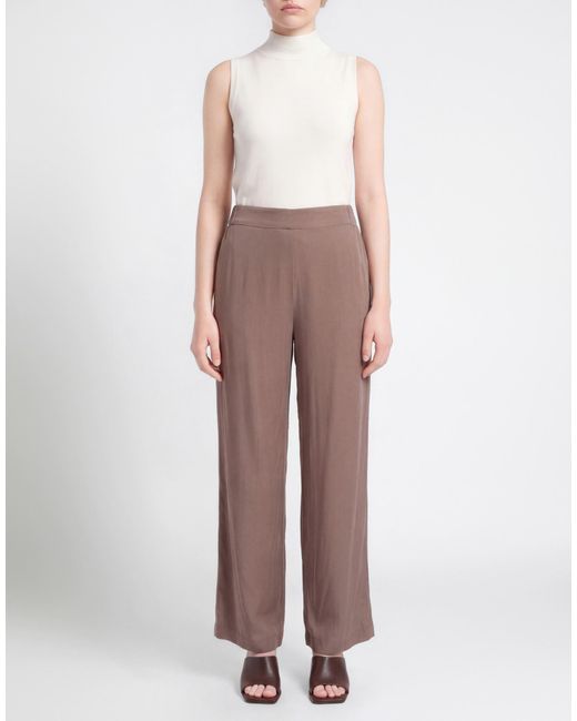 Nouvelle Silk95five Brown Trouser