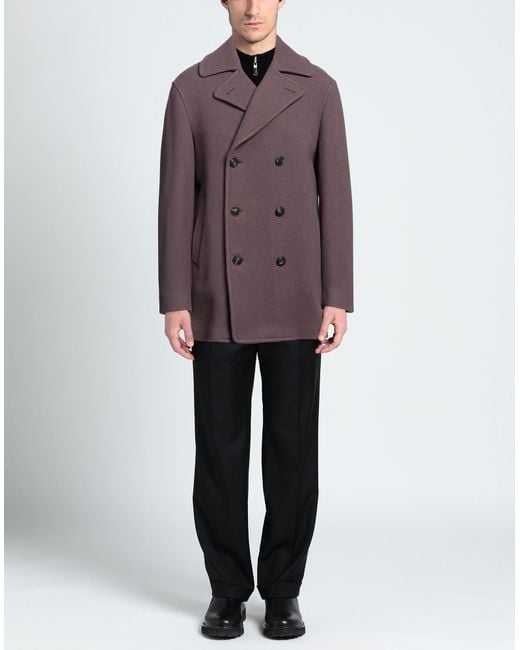 Tagliatore Purple Coat for men