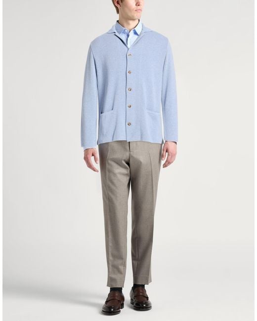 Lardini Blue Cardigan Cotton for men