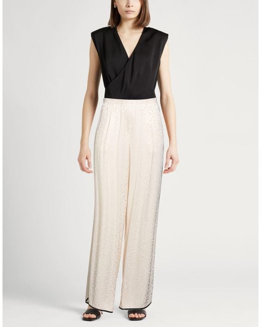 Jucca White Cream Pants Polyester