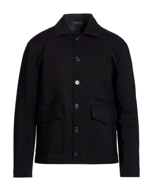 Exte Black Jacket Cotton, Nylon, Elastane for men