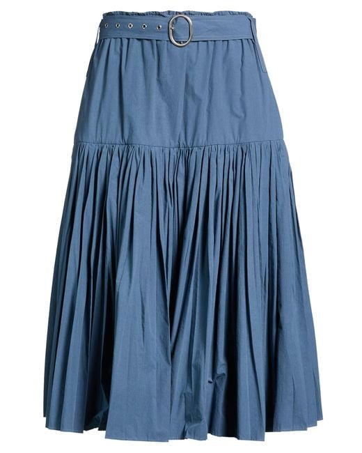 Jil Sander Blue Midi Skirts