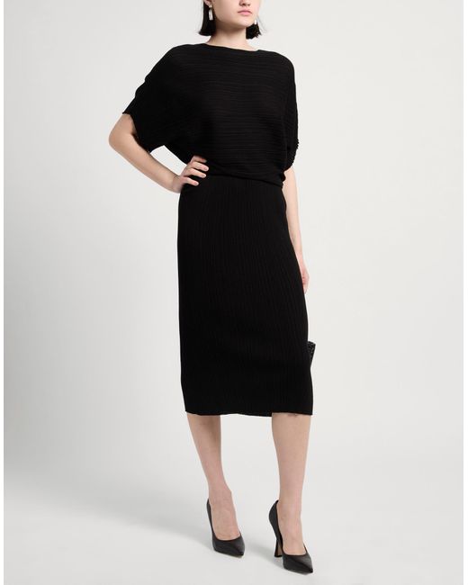 Agnona Black Midi-Kleid