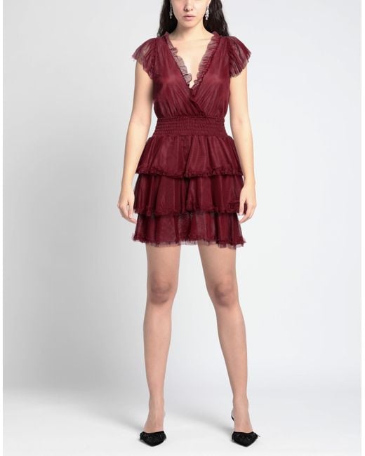 Soallure Red Mini Dress