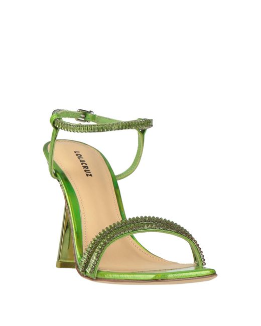 Lola Cruz Green Sandals