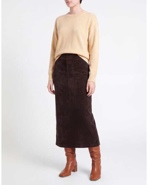 Alysi Brown Maxi Skirt