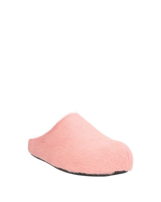 Marni Pink Mules & Clogs Leather