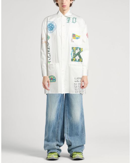 KENZO White Shirt Cotton for men