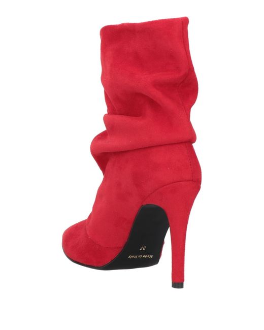Nila & Nila Red Ankle Boots