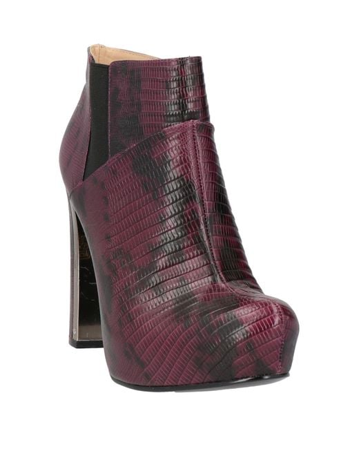 Guess Purple Ankle Boots