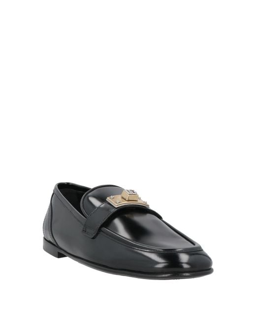 Dolce & Gabbana Black Loafers Leather for men